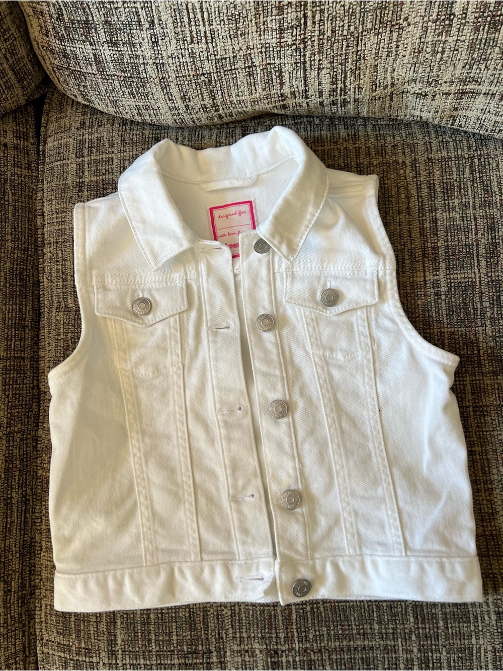 Gymboree White Jeans Vest